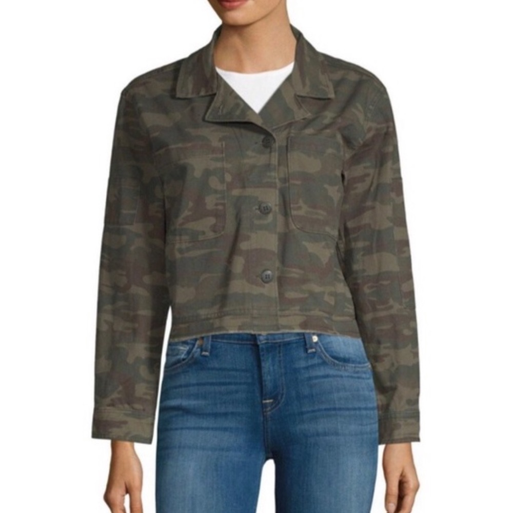 Sanctuary Women's Camo Military Cropped Jacket